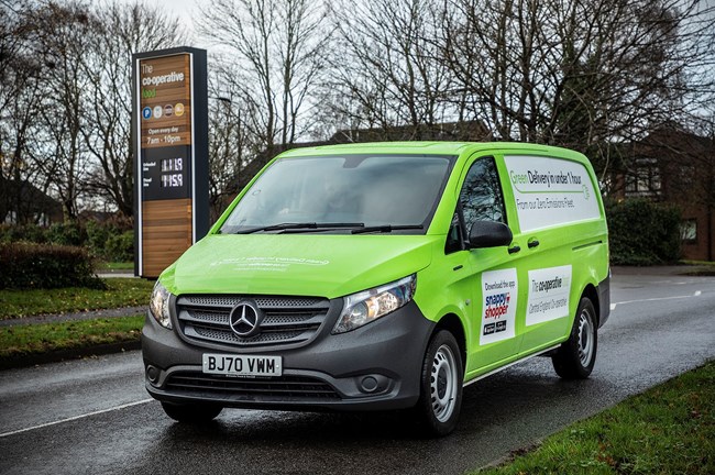 Electric Mercedes-Benz eVito delivery vans adopted by Central England Co-op